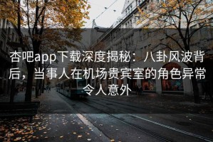 杏吧app下载深度揭秘：八卦风波背后，当事人在机场贵宾室的角色异常令人意外